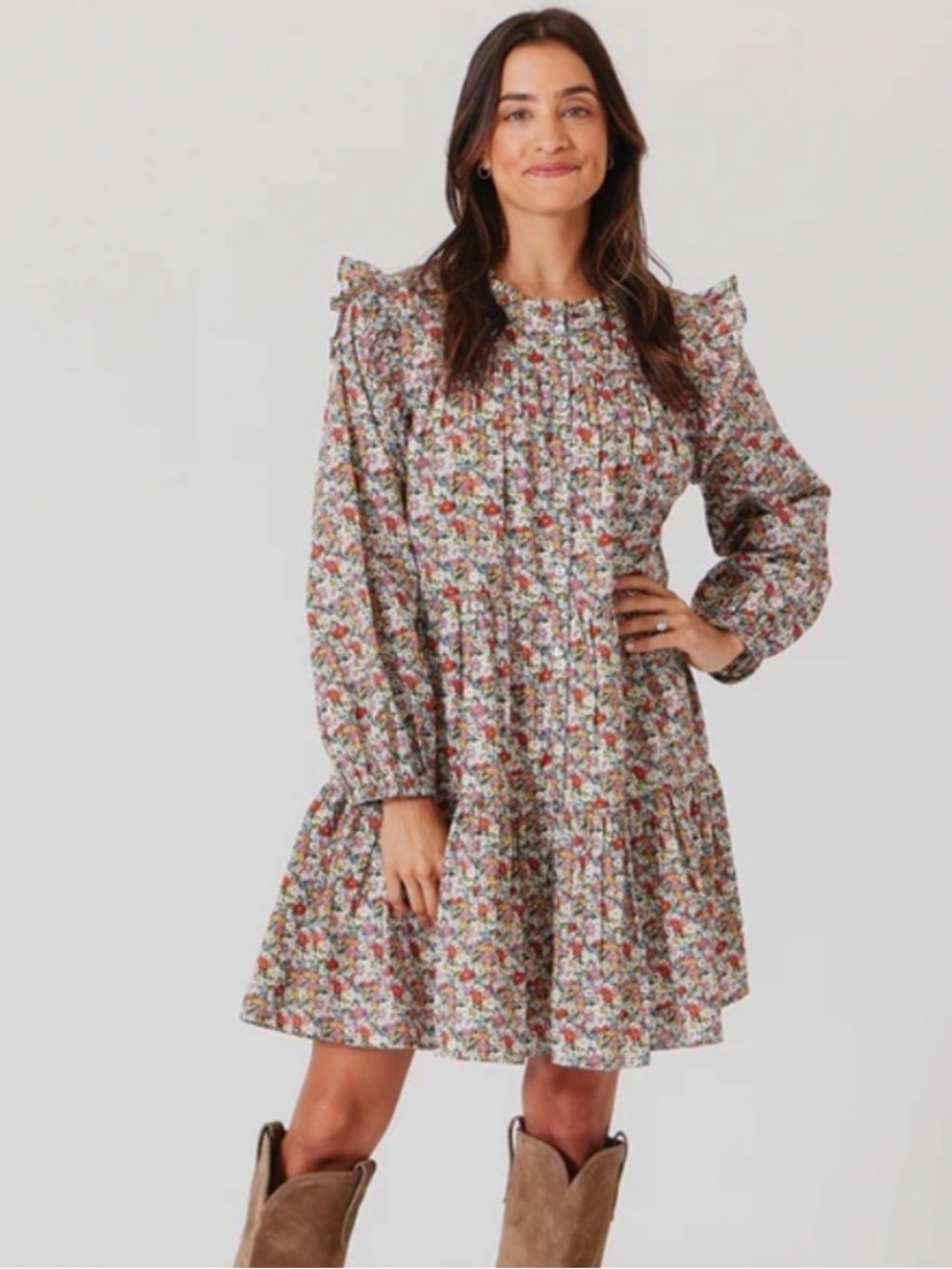 NWT PINK CHICKEN Womens Kalani Dress in Libby Floral